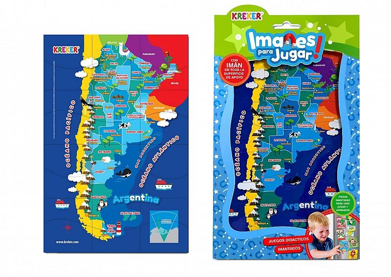 IMANES P/JUGAR: MAPA ARGENTINA KREKER